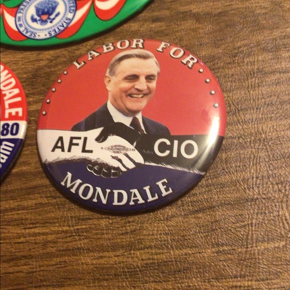 (3) NOS Jimmy Carter & Mondale Political Buttons - Picture 3 of 5